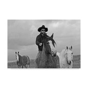 TRADEMARK FINE ART Amanda Smith 'My Cowboy Rides Bareback' Canvas Art, 30x47 ALI37871-C3047GG